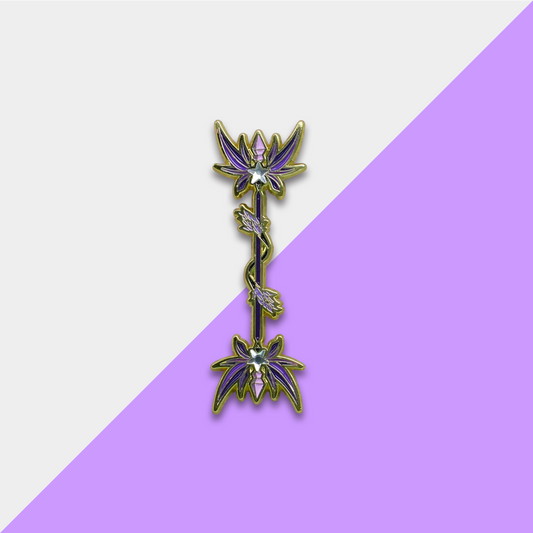 Purple Magical Plant Dual-Headed Wand