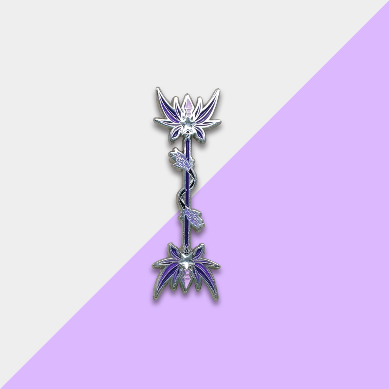 Purple Magical Plant Dual-Headed Wand