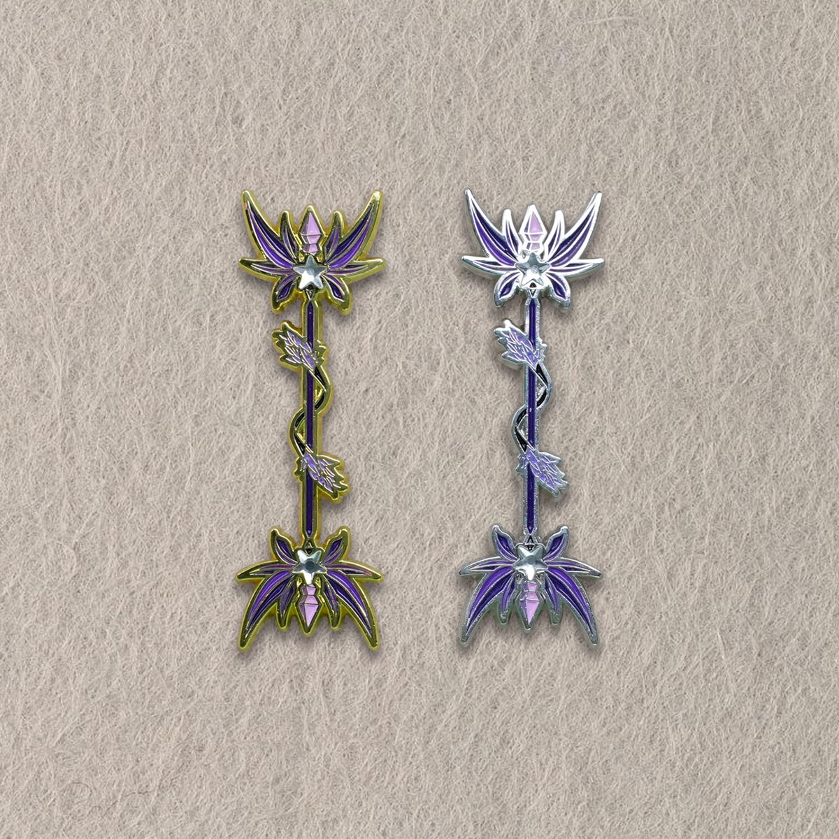 Purple Magical Plant Dual-Headed Wand