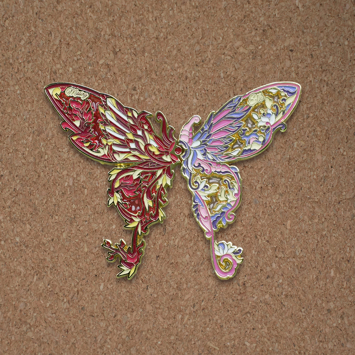 Colorful Butterfly Metal Enamel Pin