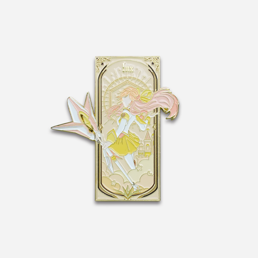 Magical Girl Side Profile Metal Enamel Pin