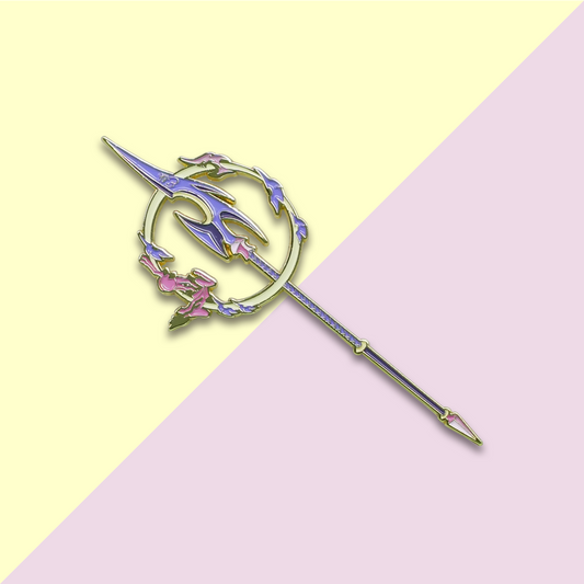 Pink & Purple Spear Cartoon