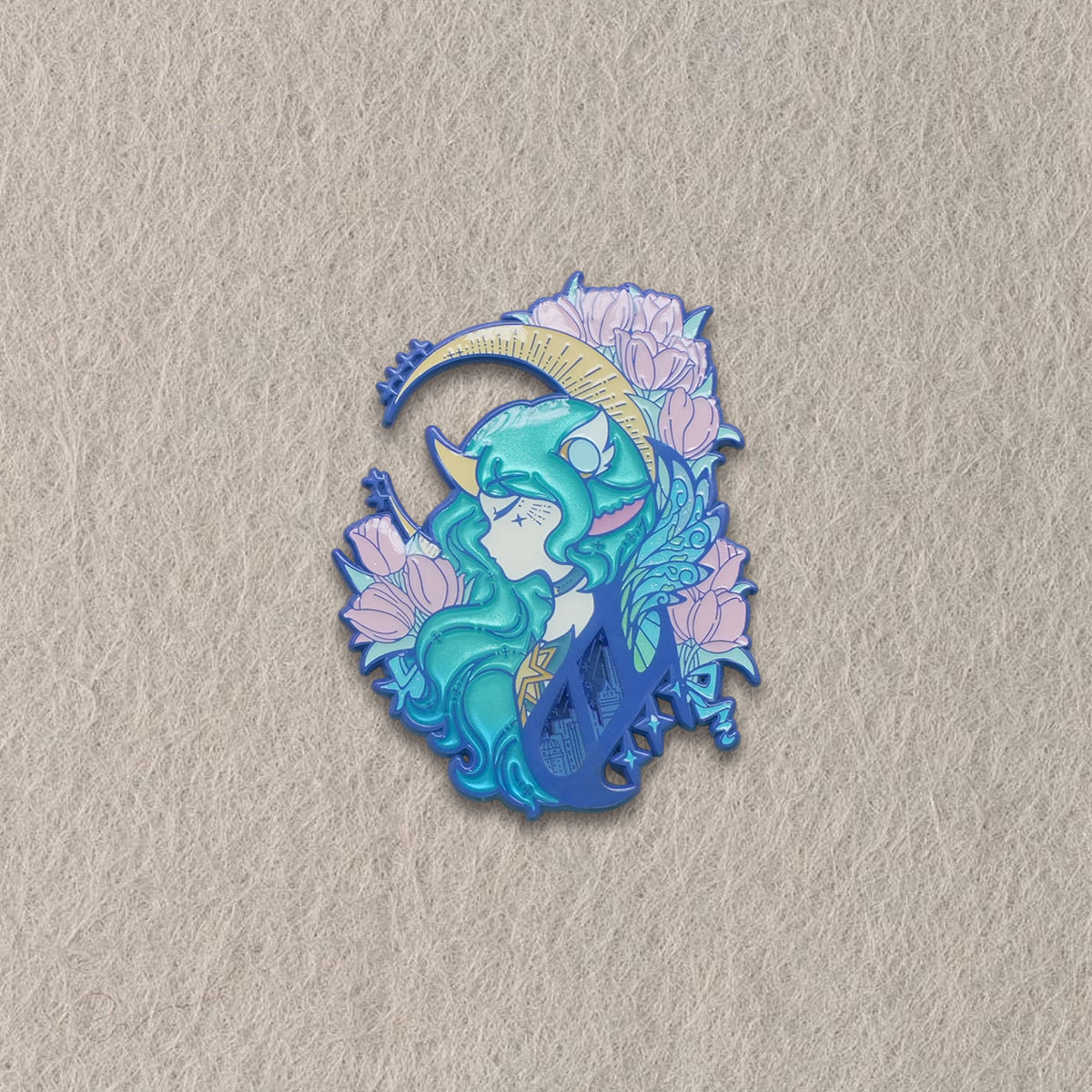 Unicorn Girl Metal Enamel Pin