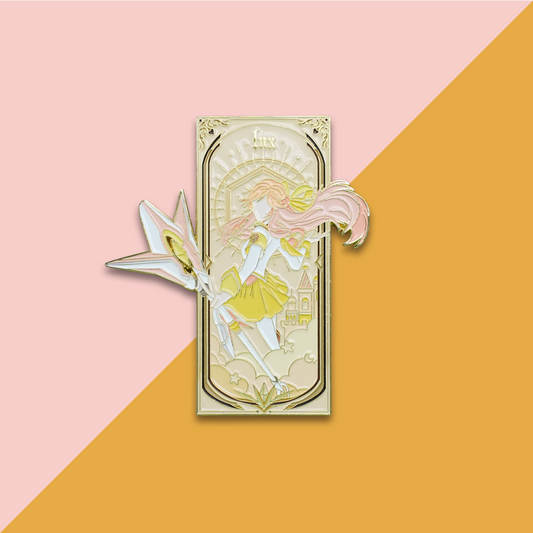 Magical Girl Side Profile Metal Enamel Pin