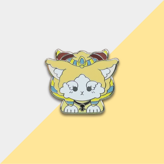 Yellow Cartoon Lamb with Egyptian Headpiece