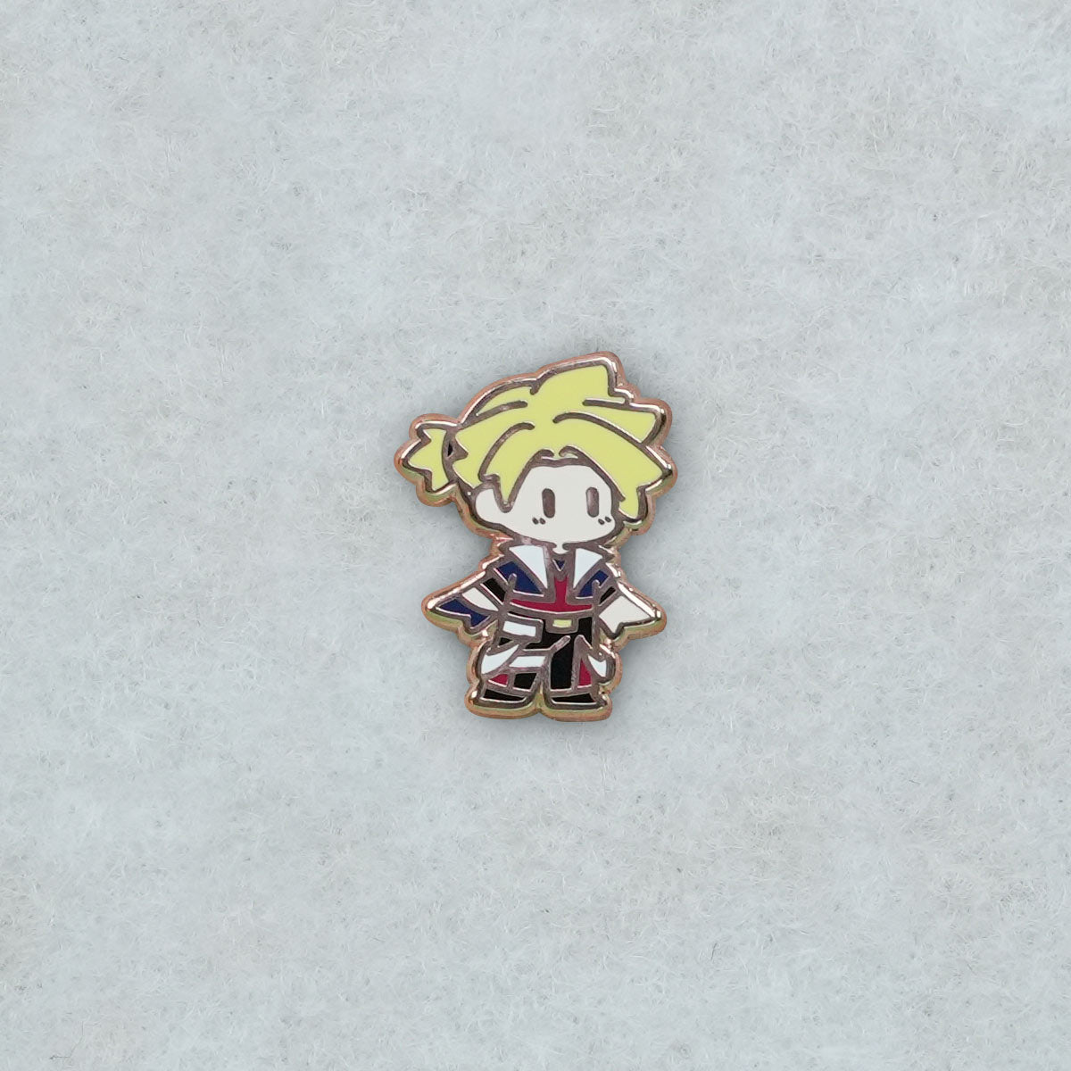 Blonde-Haired Boy Standing Pose Cartoon