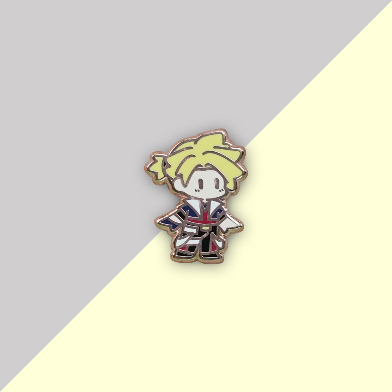 Blonde-Haired Boy Standing Pose Cartoon